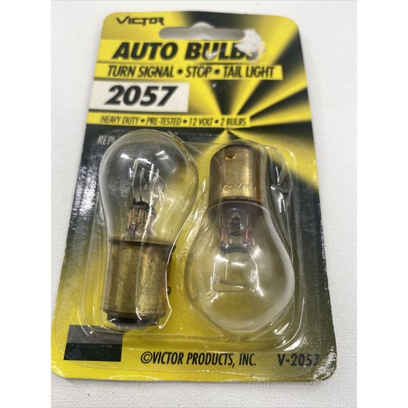Victor #2057 Auto Bulbs Turn Signal Stop Tail Light 2 Pack 12 Volt Replacement - Picture 3 of 6